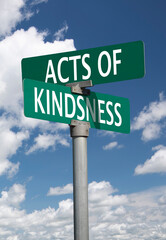 acts of kindness sign