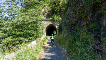 views from trip Lake and forest and bycicle and others