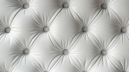 Fototapeta premium Background of White Leather Upholstery