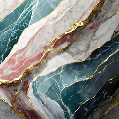 green  and gold marble textured background
