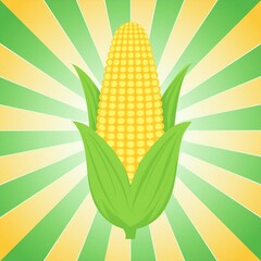 Obraz premium Corn in pop art style