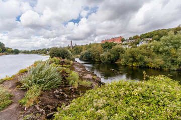 Fototapeta premium landscape with river and sky in Cork
