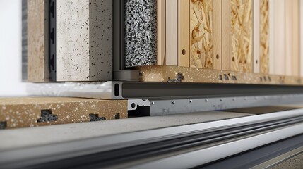 detailed visualization of a fiber cement siding manufacturing process, highlighting the eco-friendly materials and energy-efficient techniques used