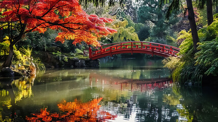 water reflects tree in peaceful pond, AI Generative.
