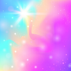 Rainbow Pattern. Pink Kawaii Invitation. Magic Gradient. Iridescent Universe Mesh. Purple Colorful Background. Blue Galaxy Hologram. Girl Texture. Party Rainbow Pattern.