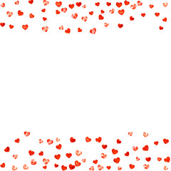 St Valentine Day Texture. Beautiful Border For Celebration. Grunge Frame. Red Retro Decoration. Greeting Wallpaper For Discount. Rose Holiday Voucher. Pink St Valentine Day Texture.