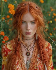 Portrait of a bohemian girl