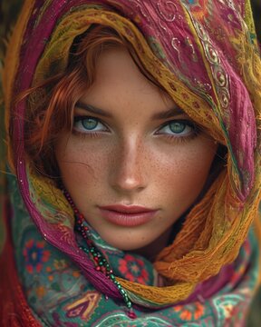 Portrait of a bohemian girl