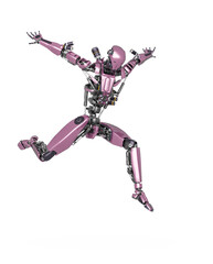 apocalypse cyborg is landing after jump