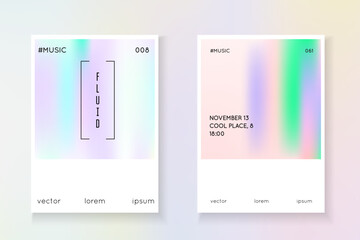 Minimal Presentation. Hologram Pattern. Fashion Vector. Business Pearl Illustration. Blue Neon Cover. Holograph Poster. Vintage Screen. Purple Minimal Presentation