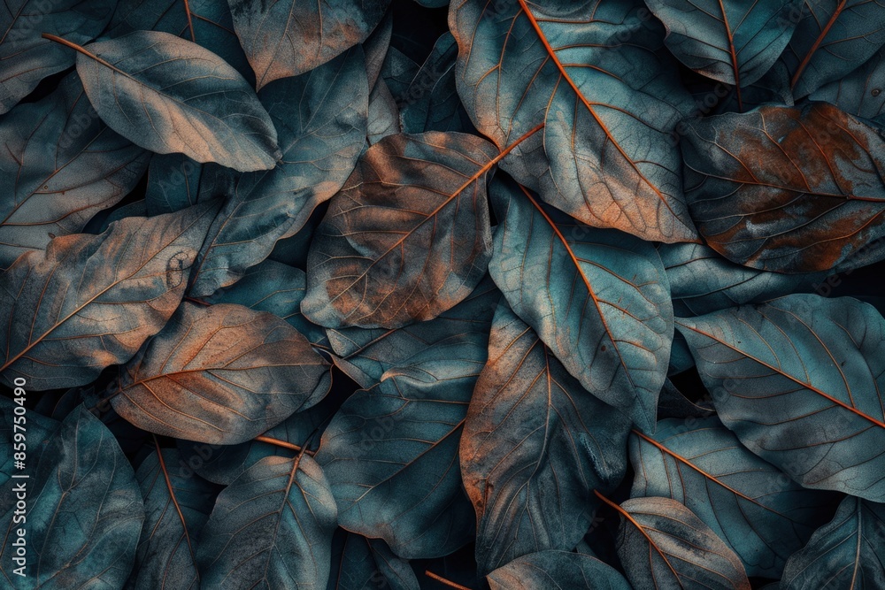 Poster macro leaves background texture