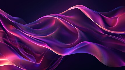 Obraz premium Abstract purple fuchsia design on dark background for website or wallpaper