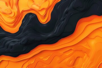 Orange and black abstract gradient dynamic background