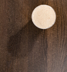 Banana Flax smoothie in to go cup