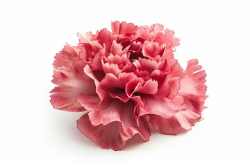 Carnation Isolated on White Background. Beautiful Carnation Flower