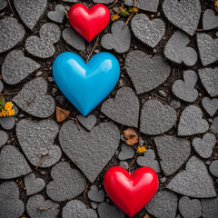 Obraz premium Heartfelt Imagery: Exploring Love and Connection Through Heart Photography