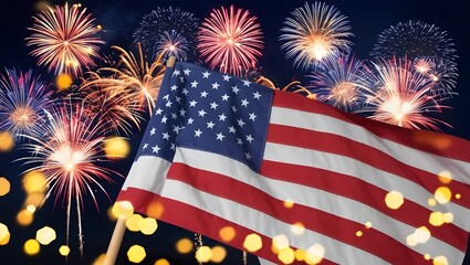 American flag for us national loyalty day celebration