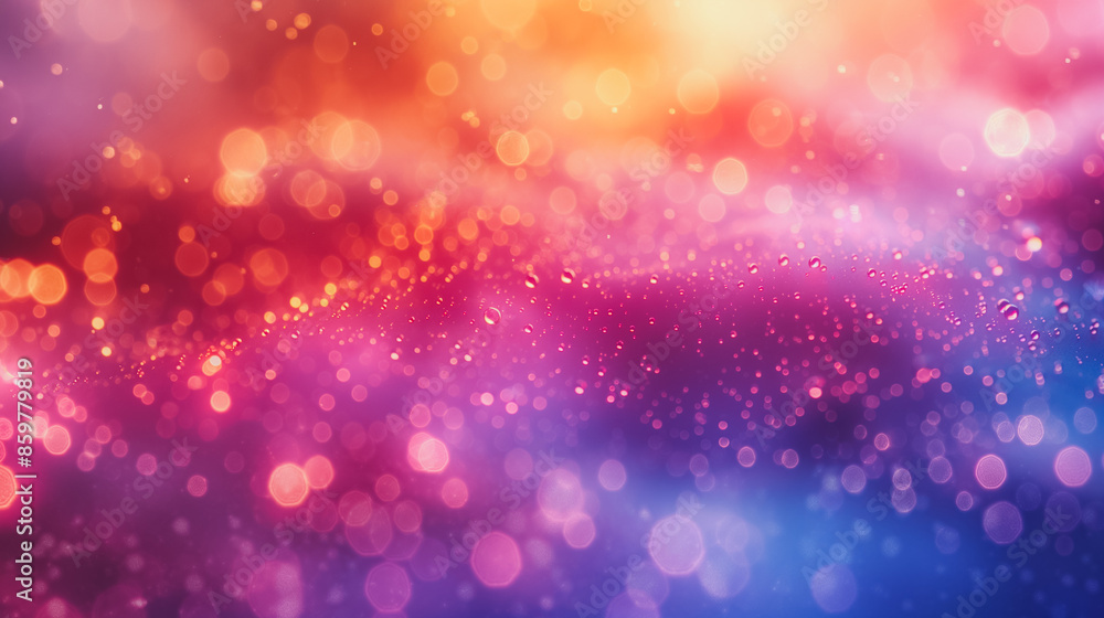 Poster color saturation and intricate detailed texture, the abstract background of multicolored spots forms