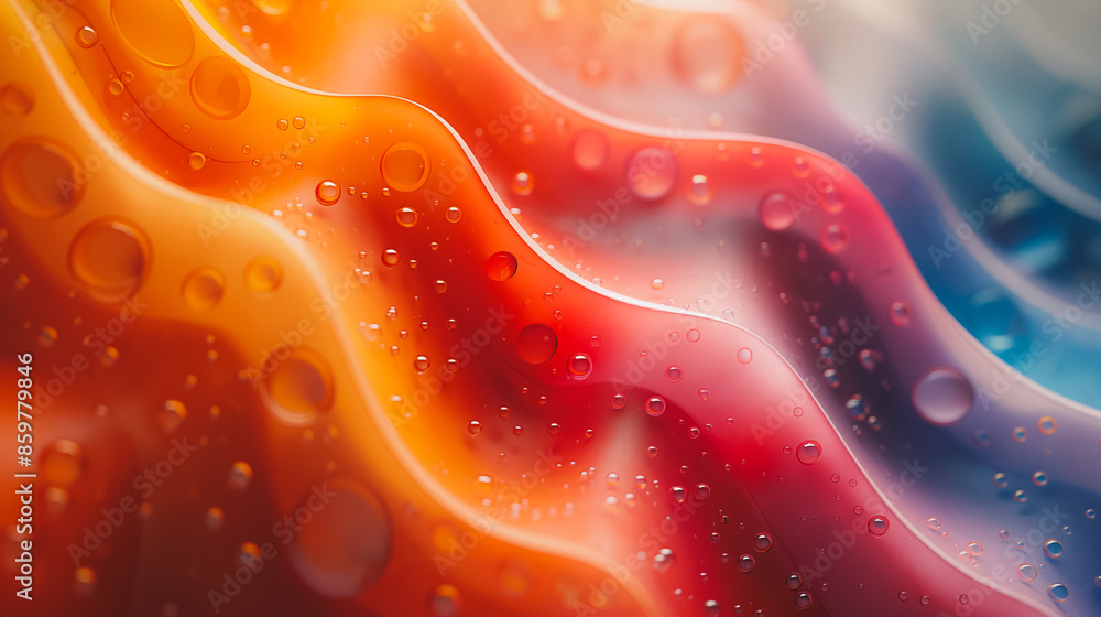 Aufkleber the multicolored spotted patterns in the abstract background create a vivid and water wave design