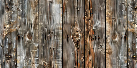 Wooden Planks: Close-Up Texture of Weathered Wooden Planks, Highlighting Grain and Knots.