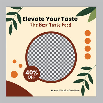 Food Social media Design