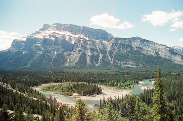 landscape with lake hoodoos 