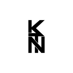 ktn lettering initial monogram logo design