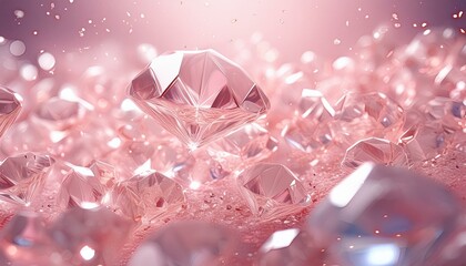 ピンクのダイヤモンド背景