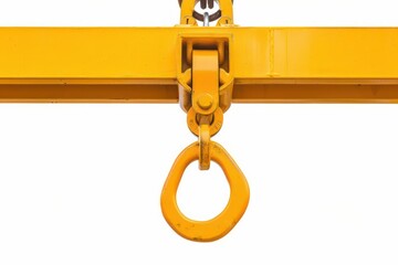 A heavyduty hoist isolated against a white background