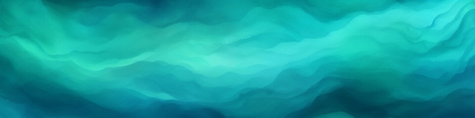 Obraz premium Banner with abstract gradient of dark teal, turquoise, and light blue colors, background, wallpaper, backdrop