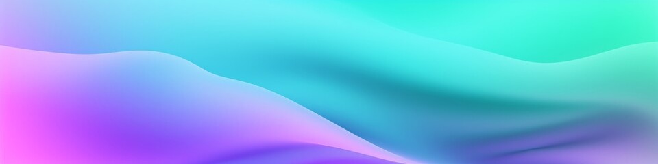 Obraz premium Banner with abstract gradient of neon pastel blue, neon pastel green, and neon pastel purple colors, background, wallpaper, backdrop