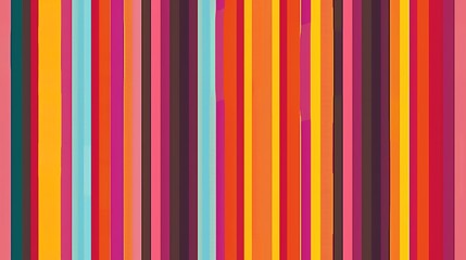 Vertical stripe design with varying widths and vibrant hues
