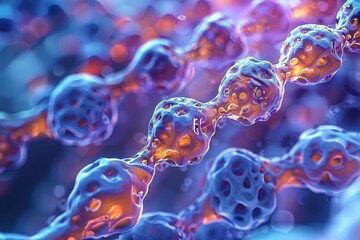 46 The Science of Collagen an image or illustration representing the molecular structure of collagen