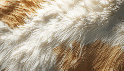 Fur is the soft, luxurious texture of nature's warmth: Depict a close-up of fur, with its soft and luxurious texture symbolizing warmth and comfort
