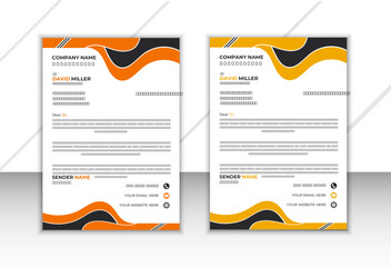 modern business letterhead template