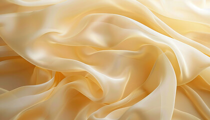 Obraz premium Silk is the smooth, lustrous texture of refined elegance: Illustrate a close-up of silk, with its smooth and lustrous texture symbolizing elegance and luxury