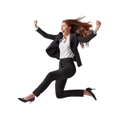beautiful_business_woman_Jump_with_success
