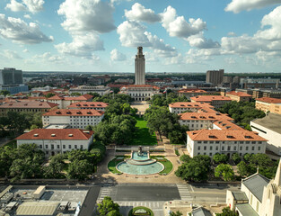 Aerial View of The University of Texas in Austin 