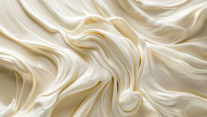 Obraz premium a close up of a white frosting swirled