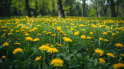 Fototapeta premium spring flower with tree background