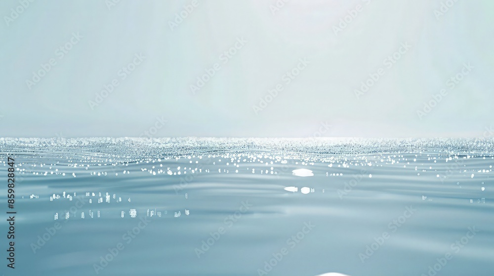 Poster a calming and minimalistic light blue wallpaper, evoking a sense of serenity and depth with a substa