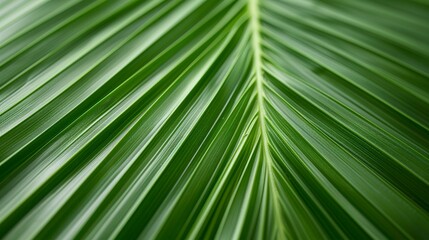 Green Palm Leaf Texture.