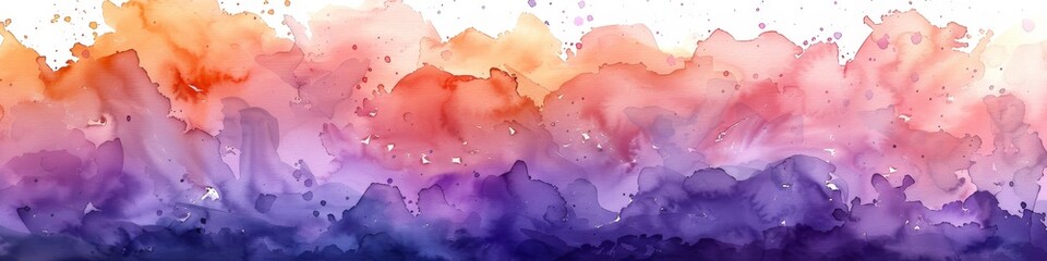Obraz premium A pink and purple abstract watercolor style illustration. 