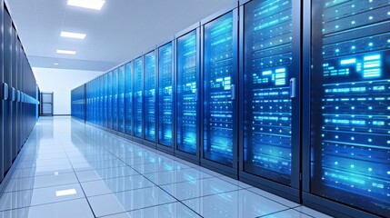 Server Room Data Center Network Technology.