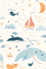 Boho Nursery Animal in Loc Jouannigot Style