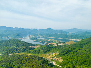 Fototapeta premium 옥정호출렁다리,옥정호,임실군,전북