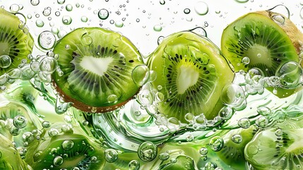 Kiwi Slices in Water