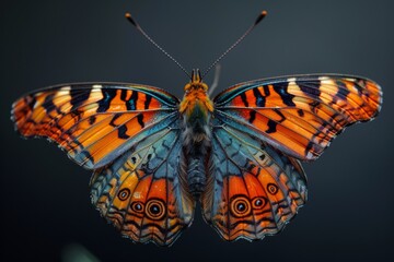 A Butterfly with Vivid Colors and Intricate Patterns
