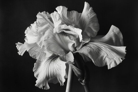 Black and White Floral Elegance