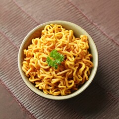 Plain Masala Maggi in bowl
